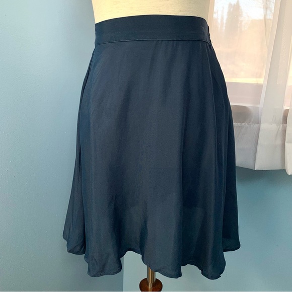 NWT ModCloth Blue Stay Sassy A-Line Skater Skirt - Picture 4 of 6